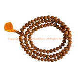 108 beads - Tibetan Natural Sandalwood Mala Prayer Beads - 8mm - Tibetan Mala Beads - Mala Making Supplies - PB98S