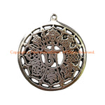 Large OM Mantra & 8 Auspicious Symbols Pendant - WM8018