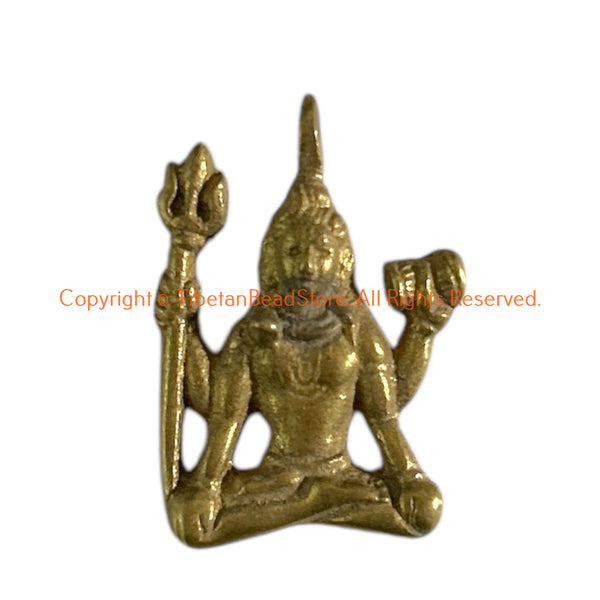 Handmade Shiva Brass Charm Pendant - WM8019