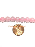 8mm Rose Quartz Round Beads - 1 STRAND Round Beads - 15 Inches 45 Plus Beads Gemstone Beads Strand - Jewelry Making Bead Supplies - GM93