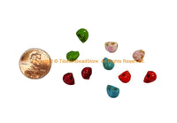 10 BEADS - Mix Color Howlite Carved Skull Charm Beads - Skull Beads - Charms, Beads, Findings - B3401M-10