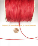 5 YARDS Red Jewelry Cord .8mm Thick - Red Cord String Twine Rope for Malas Prayer Beads, Bracelets, Necklace, Jewelry Supplies - SCR8-5