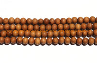 50 beads Natural Sandalwood Beads 8mm - Ethnic Nepal Tibetan Beads - Mala Making Supplies - High Quality Sandalwood Beads - LPB98S-50